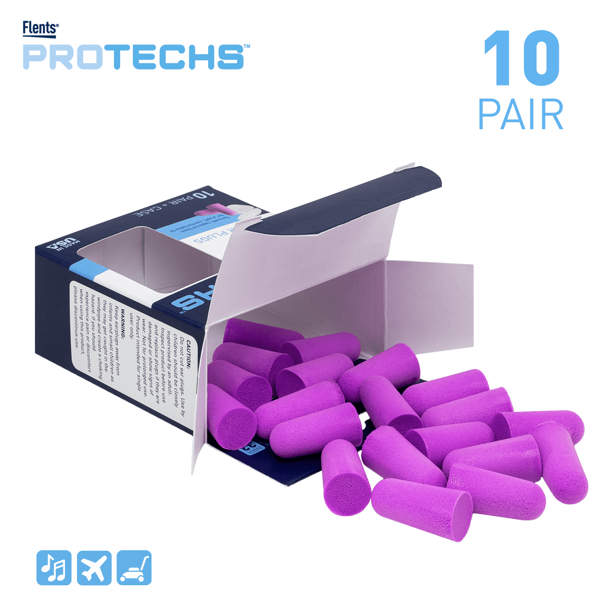 10 X industrial ear plugs PPE 10 Pairs 
