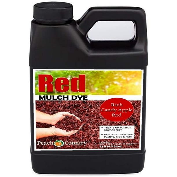 Peach Country Premium Red Mulch Dye, Color Concentrate 2,800 Sq. Ft