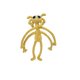 thumbnail image 1 of Muñeco de peluche de 30 cm con diseño de amigos del arcoíris, personaje de dibujos animados, 1 pieza, monstruo amarillo de cuatro manos, 1 of 1