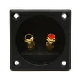 thumbnail image 2 of Unique Bargains 2 Way Black Car Binding Post Speaker Box Terminal Cup Plate Connector Board, 2 of 3