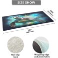 thumbnail image 3 of Dreamtimes Green Sea Turtle Kitchen Mat 20"x39", Non Skid Kitchen Runner Rug Absorbent Resist Dirt Kitchen Floor Mat Comfort Standing Mat for Kitchen, Floor, Office, Sink, Laundry, 3 of 6