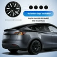 thumbnail image 5 of BunnyBird Tesla Hubcaps - 19-inch Model Y Wheel Cover - PC+ABS Composite Material Rim Protector - Premium Car Accessories - Single Replacement Piece, 5 of 7