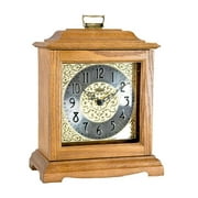 Hermle HNA22518I9Q Austen Light Oak Quartz Mantel Clock
