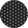 thumbnail image 1 of Ahgly Company Indoor Round Patterned Night Black Area Rugs, 8' Round, 1 of 6
