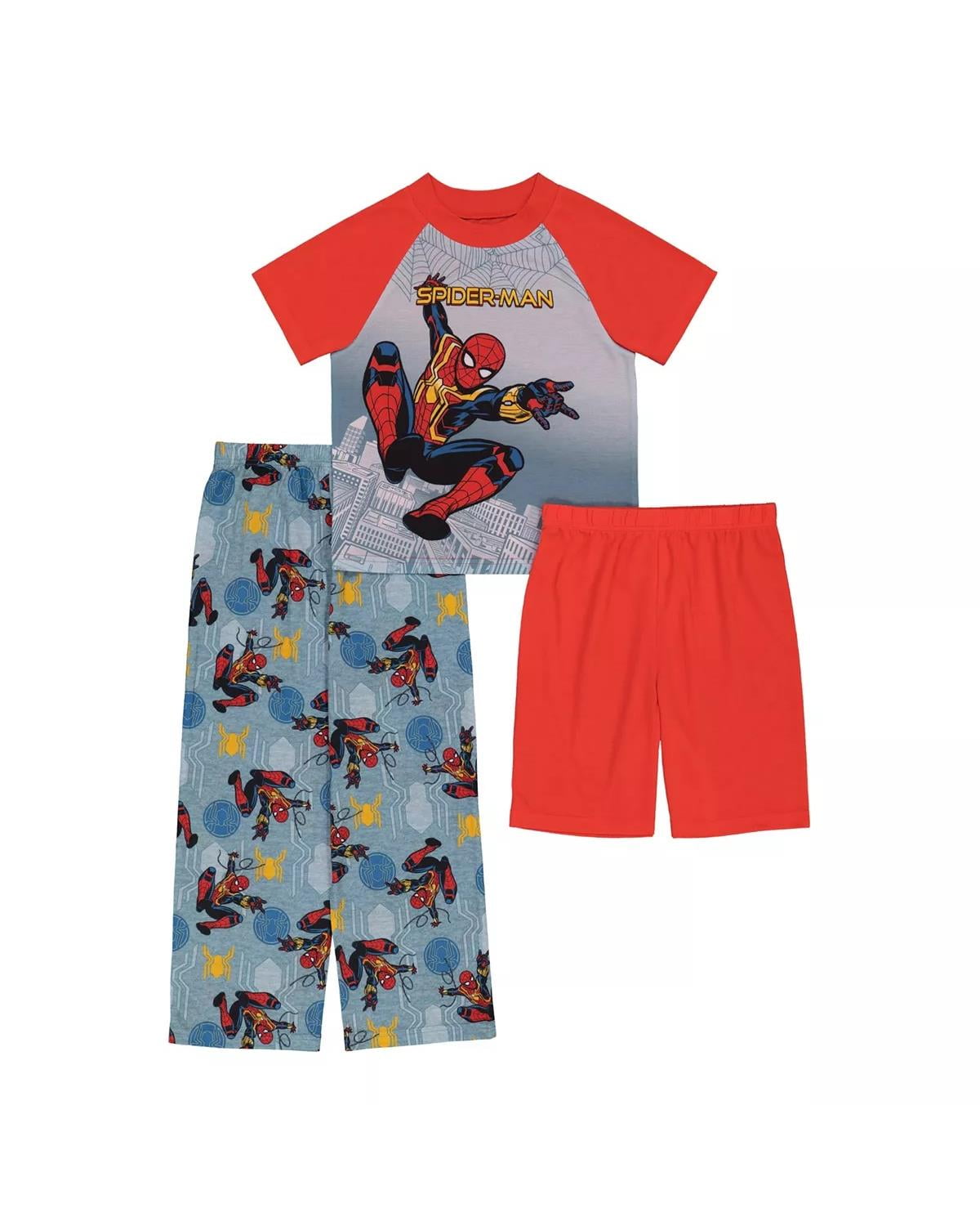 Sizes Age 3-8 Boys Marvel Spiderman Character Short Pyjama/Loungewear Set 