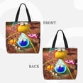 thumbnail image 2 of Lsque Pikmin Pattern Tote Bag for Women, HandBags with Zipper, Large Capacity Casual Shoulder Handbags with Inner Pockets, 2 of 7