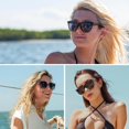 thumbnail image 2 of Gafas de Sol HAOLOTA Redondas a la Moda Polarizadas UV400 para Mujeres y Hombres, 2 of 6