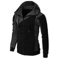 thumbnail image 3 of xiaxaixu Men Leisure Clothes Set, Long Sleeve Hooded Sweatshirt+Solid Color Drawstring Trousers, 3 of 3
