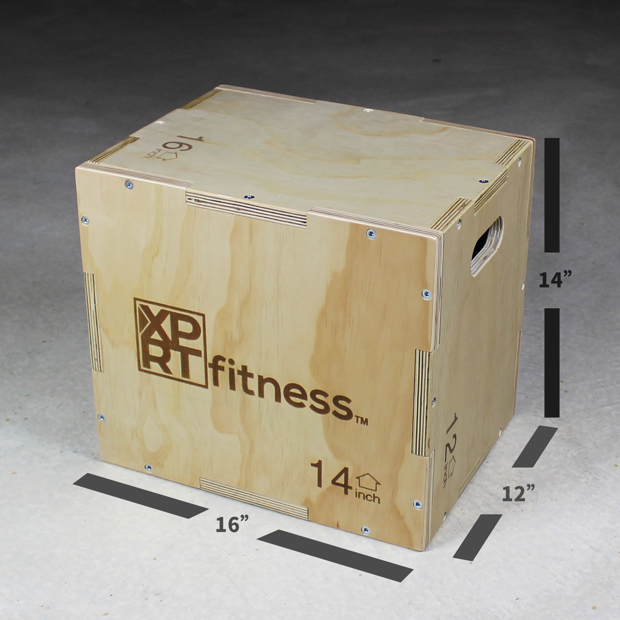 XPRT Fitness 3 in 1 Wood Plyometric Jump Box Fitness Training ...