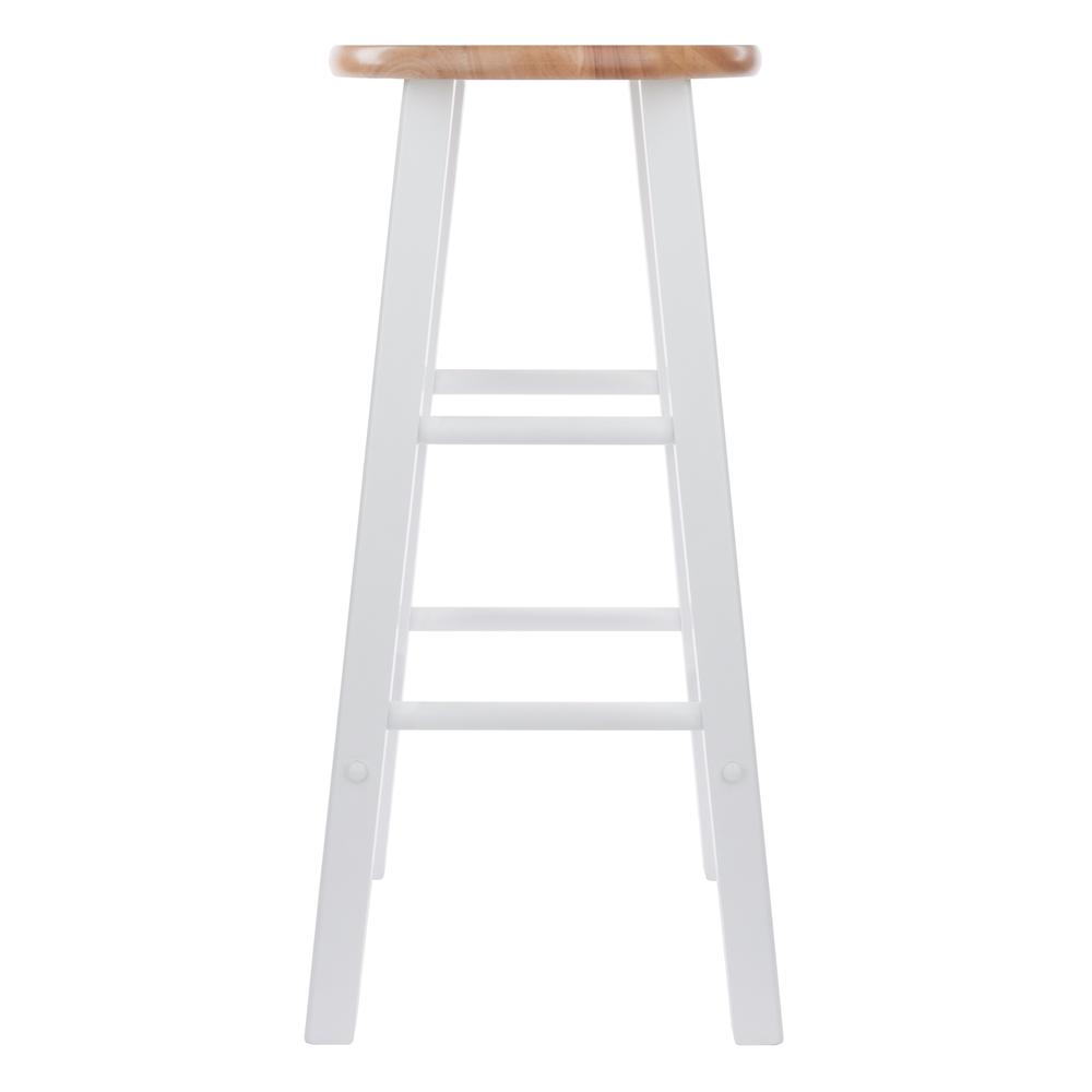 Winsome Wood Element 2-Piece Bar Stools, Natural & White Finish - image 5 of 6