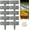 Stone-look Cement Gray, variant on 2026 Plastic Garden Retaining Fence,Stone-Look Lawn Edging Border,Decorative Flower Bed for Landscaping,Outdoor Tool-Free Expandable,Interlocking Landscape Edging, No Dig Borders, Weather Resistant
