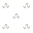 thumbnail image 1 of Guardoinrt Connecteur Filigrane 3 Trous Joiner Bijoux DIY Findings Blanc K 5Ensemble, 1 of 6