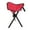 Red, variant on Tripod Stool Portable Use Height 12in for Hiking Camping Fishing 3 Legs Chair