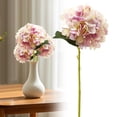 thumbnail image 3 of 1 Pcs Artificial Flower Hydrangea, Fake Hydrangea, Realistic Silk Bouquet for Easter Decorations Centerpieces, Wedding & Home Decor 14.6", 3 of 6