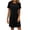 Black#6, variant on M Women's 2026 Summmer Dress Casual Flowy Short Sleeve Ruched Waistline Round Neck Going Out Dresses Mother of the Bride Dresses for Women Army Green