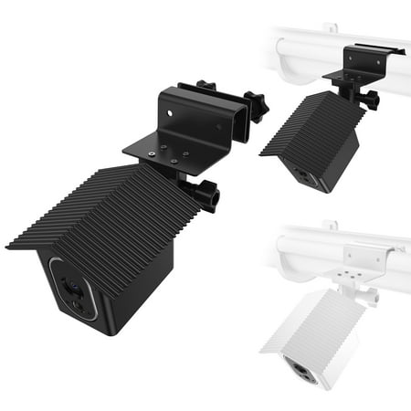 Weatherproof Gutter Mount Bracket Compatible with Arlo HD Camera with Weatherproof Protective Case Cover Greater Height Best Viewing Angle ---By