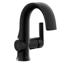 Moen S6910ew Doux 1.2 GPM Single Hole Bathroom Faucet - Black