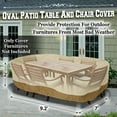 thumbnail image 3 of Sunny Rectangular 110" L Table/Chair Cover Patio Garden Outdoor Furniture Winter Protect Large, 3 of 3