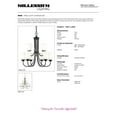 thumbnail image 2 of Millennium Lighting Metal 9 Light Chandelier in Satin Nickel/Silver, 2 of 5