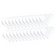 thumbnail image 1 of 20 piezas de llavero de acrílico con forma , Kit de adorno DIY, suministros para llavero, insignias, proyectos, colga, 1 of 9