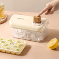 thumbnail image 3 of Ice Storage Box Mold Household Ice Maker Large Capacity Ice Maker Refrigerator Homemade Ice Storage Box Pink A,1 * Ice Maker Box 1 * shovel,Pink, 3 of 8