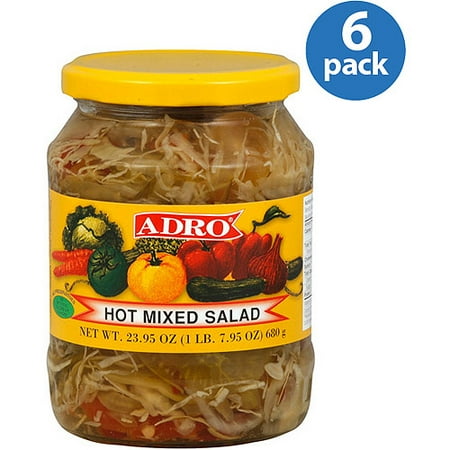 Adro Hot Mixed Salad, 23.5 Oz, (pack Of