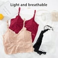 thumbnail image 6 of Lace Bralette for Women Adjustable Spaghetti Straps Padded Tank Top V Neck Slim Basic Camisoles Tops Sport Sleepwear Underwear ﻿, 6 of 6