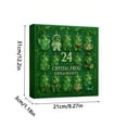 thumbnail image 2 of 2025 Frog Themed Advent Calendar, Festive Christmas Tree Ornament Countdown Calendar, Daily Surprise Frog Decor, Builds Holiday Excitement, Adds Whimsical Charm to Your Seasonal Setup, Green, 1set, 2 of 10