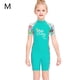 thumbnail image 2 of Buceo vela mojada traje chicas seco rápido stands traje de baño niños manga corta redondo cuello completo traje de neopreno para surfear natación buceo verde m Inevent OD003667-06, 2 of 7