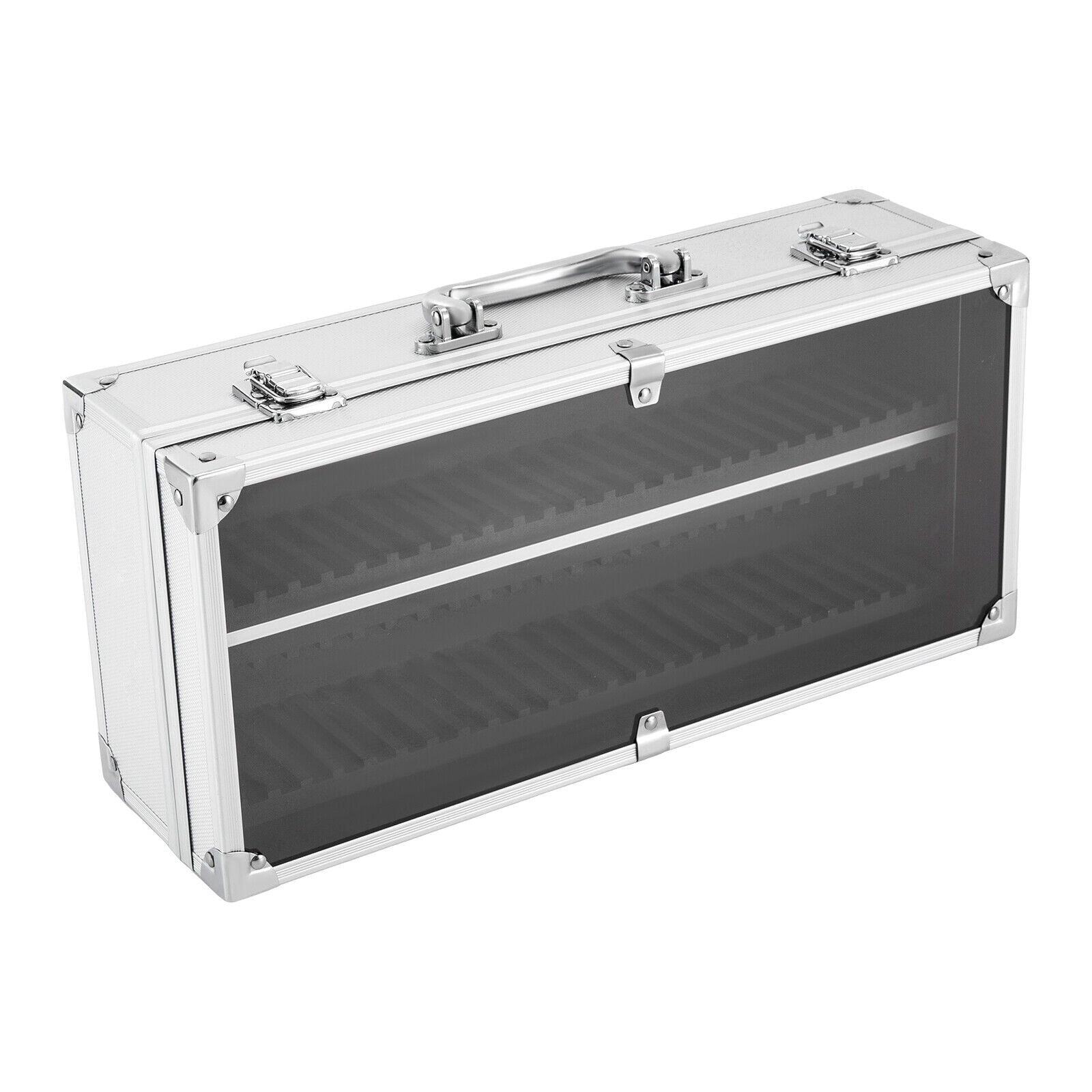 Aluminum Storage & Display Box,Silver Coin Slab Case Holds 50 PCGS NGC ANACS Coin Holders Slabs