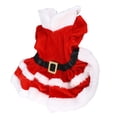 thumbnail image 4 of Disfraz navideño para perro, vestido para cachorro, suave, cálido, de manga corta, ropa navideña para mascotas, atuendo navideño para perros y gatos, talla S, 4 of 14