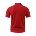 thumbnail image 4 of CaiJunJia George Polo Shirt,Men's Short Sleeve 100% Cotton Pique Color Block Polo Shirt, 4 of 4