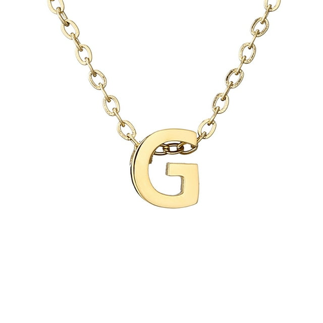 Delicado collar de oro para las mujeres lindo nombre de la letra gargantilla collares para niñas joyas