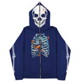 thumbnail image 1 of Sudadera con esternón oscura Y2K europea y americana, sudaderas con capucha para hombres y mujeres, pareja gótica, sudadera con cremallera larga de gran tamaño Harajuku, 1 of 5
