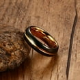 thumbnail image 4 of Men Thin 6mm Black Tungsten Carbide Rings Wedding Party Jewelry, 4 of 5