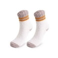 thumbnail image 2 of Spencer 2 Pack Men Fuzzy Socks Warm Winter Soft Fluffy Cozy Slipper Fleece Socks Striped Socks for Men, Camel, 2 of 10
