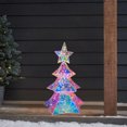 thumbnail image 4 of Pre-lit Artificial Christmas Tree, RGB Lighting Effect Christmas Tree Christmas Holiday Decoration Holiday Gifts Christmas Holiday Scene Decoration Mini Christmas Trees, 4 of 9
