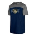 thumbnail image 2 of Men's New Era Navy Milwaukee Brewers Active Brushed Hoodie T-Shirt, 2 of 3