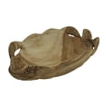thumbnail image 2 of Zeckos Hand Carved Wood Twin Sea Turtles Scallop Edge Bowl Decor, 2 of 4