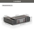thumbnail image 1 of Luxury Vanity L Shaped Desk Reception Drawers Work Writing Office Desk Students Modern Escritorios De Ordenador Desk Accessories My Lux Decor Round, 1 of 12