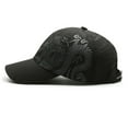 thumbnail image 3 of Hats for Women Unisex Foldable UPF 50+ Sun Quick Dry Chinese Style Dragon Print Baseball Cap Portable Hat, 3 of 8
