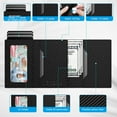 thumbnail image 3 of INNOTECH SC Men's Slim Card Wallet, Genuine Leather + Aluminium Alloy, RFID Blocking, Black, 1-Piece, 3 of 9
