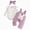 R635-Purple, variant on NOLDARES Newborn Baby Girl Outfits 3Pcs Long Sleeve Romper Pants Headband Set Fall Winter Cozy Infant Clothes,Purple,6-12 M