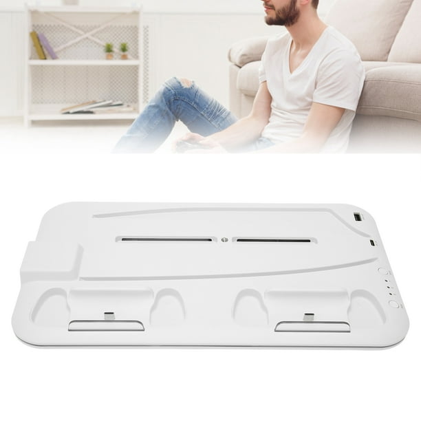 Para la Base del Ventilador de Refrigeración de Carga del Host PS5 Soporte de Carga del Muelle de Carga Dual con Efecto de Luz RGB con 6 Ranuras de Almacenamiento Para Tarjetas ANGGREK Otros