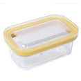 thumbnail image 3 of Caja para cortar mantequilla, recipiente rectangular para mantequilla, contenedor para mantequilla Amarillo, 3 of 9