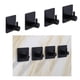 thumbnail image 3 of Ganchos para ropa ANGGREK Gancho de Pared adhesivo cuadrado negro 4 piezas 1 caja, 3 of 8