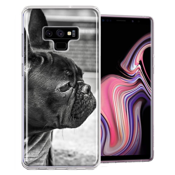 MUNDAZE For Samsung Galaxy Note 9 French Bulldog Design Double Layer Phone Case Cover