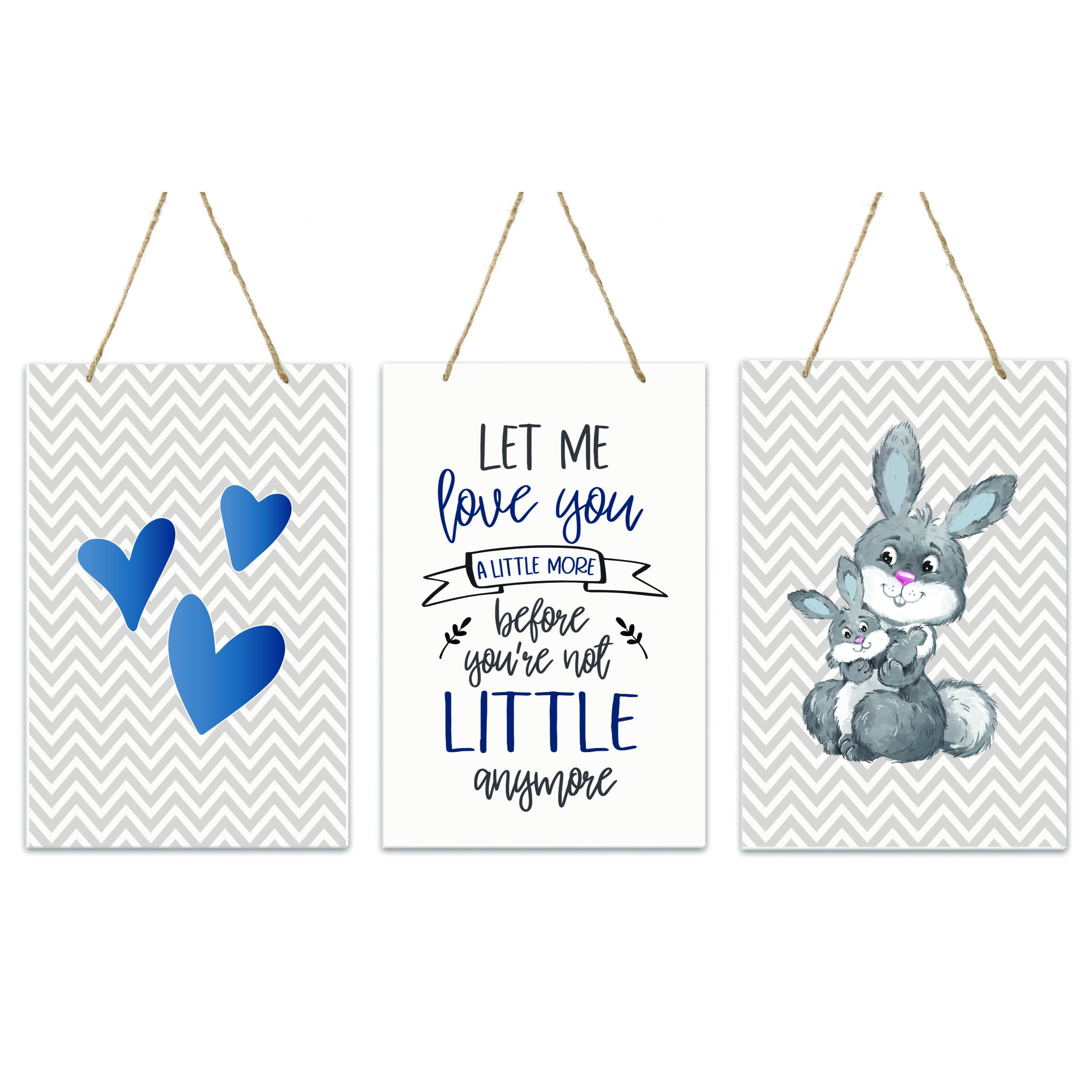 Childrens Wall Decor Set For Boys Bedroom Blue