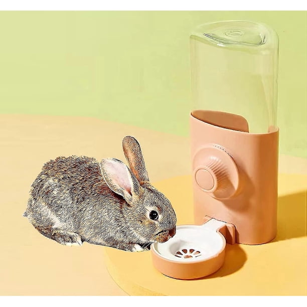 Rabbit Water Bottle, 600ml Hanging Automatic Water Dispenser By Gravity Flow For Bunny Chinchilla Guinea Ferrets