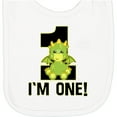 thumbnail image 2 of Inktastic 1st Birthday Dragon 1 Year Old Boy Newborn Bib, 2 of 3